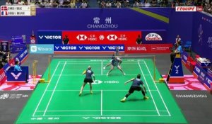 La grosse performance de Delphine Delrue et Thom Gicquel, qualifiés en demi-finales du mixte à l'Open de Chine - Badminton - Open de Chine