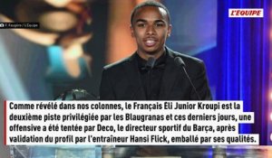 Le Barça veut attirer Éli Junior Kroupi en plan B du dossier Julian Alvarez - Foot - Transferts