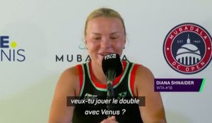 Washington - Shnaider : “Je déjeunais et le directeur du tournoi m’a demandé si je voulais jouer avec Venus”