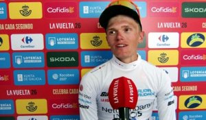 Tour d'Espagne 2026 - La réaction du maillot blanc Oscar Onley après la 11e étape