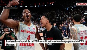 L'AS Monaco refusé en Betclic et en Elite 2 par la Chambre d'Appel de la Fédération Française de Basket - Basket - Betclic Élite