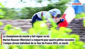 Marlen Reusser domine le chrono du Tour de France femmes et prend le maillot jaune, Pauline Ferrand-Prévôt perd gros - Tour de France femmes avec Zwift