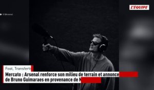 Mercato : Arsenal renforce son milieu de terrain et annonce l'arrivée de Bruno Guimaraes en provenance de Newcastle - Foot - Transferts