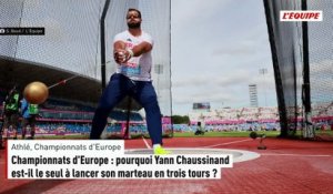 Championnats d'Europe : pourquoi Yann Chaussinand est-il le seul à lancer son marteau en trois tours ? - Athlé - Championnats d'Europe