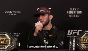 UFC 330 - Makhachev : "C'est très difficile de se battre contre quelqu'un qui reste debout à attendre"