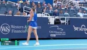 Cincinnati - Sabalenka n'a pas perdu de temps