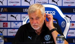 Bruno Genesio, entraîneur de l'OM, après la victoire face à Strasbourg en ouverture de la Ligue 1 : « On ne peut pas rêver meilleure entame » - Foot - Ligue 1 - OM