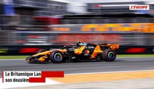 Lando Norris remporte son deuxième Grand Prix de la saison aux Pays-Bas devant les deux pilotes Mercedes - F1 - GP des Pays-Bas