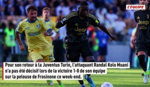 Luciano Spalletti égratigne Kolo Muani dès son retour à la Juventus Turin - Foot - Serie A