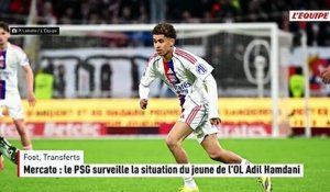 Mercato : le PSG surveille la situation du jeune de l'OL Adil Hamdani - Foot - Ligue 1 - Transferts
