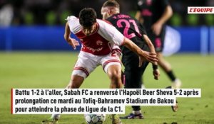 Sabah renverse l'Hapoël Beer Sheva et s'offre une qualification historique - Foot - Ligue des champions