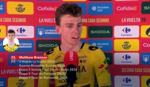 Tour d'Espagne 2026 - Matthew Brennan : "Premier Grand Tour et déjà 2 victoires d'étapes..."