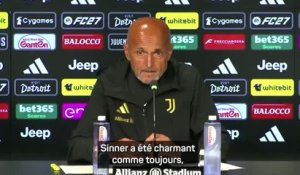 Juventus - Jannik Sinner en visite, Spalletti raconte la semaine passée avec le “Maradona du tennis”