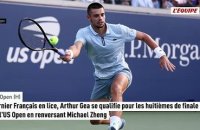 Dernier Français en lice, Arthur Gea se qualifie pour les huitièmes de finale de l'US Open en renversant Michael Zheng - Tennis - US Open