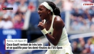 Coco Gauff revient de très loin et se qualifie pour les demi-finales du l'US Open - Tennis - US Open (F)