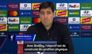 Liverpool - Iraola sur Barcola : "Il n’y a pas de blessure"