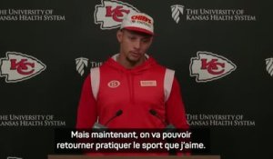 Chieds - Mahomes : "L'objectif a toujours été d'être prêt pour la reprise"