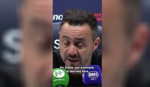Tottenham - De Zerbi se défend avec humour : “En Italie, je serais le meilleur entraîneur du moment”