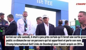 La visite polémique de Donald Trump sur l'Irish Open - Golf