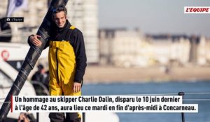 Parade nautique, prises de parole, minute de bruit collective : l'hommage à Charlie Dalin - Voile