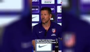 Atlético - Simeone sur le Ballon d'Or : "C'est Messi, sans aucun doute"