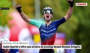 Aubin Sparfel s'offre une victoire de prestige devant Romain Grégoire - Cyclisme - GP de Wallonie