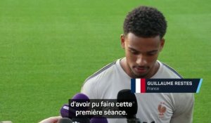 Bleus - Des discussions et des lucarnes, Restes raconte son premier entraînement avec Barthez