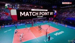 La Pologne s'impose face à la Slovénie et se qualifie pour la finale - Volley - Euro (H)