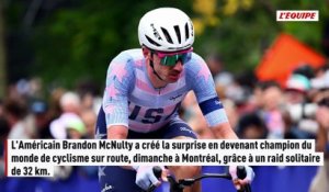 L'Américain Brandon McNulty, champion du monde surprise - Cyclisme - Mondiaux (H)