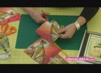 Serviettage decoupage précis par TrucsetDéco.com