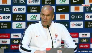 Zinédine Zidane réagit à l’affaire Mohamed Sanhadji : « J'espère pour lui qu'il pourra se défendre et que ça se passera bien » - Foot - Ligue des nations - Bleus