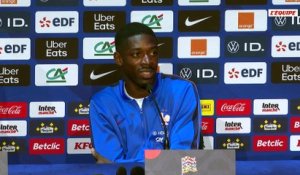 Ousmane Dembélé sur un éventuel conflit avec Kylian Mbappé : « On est à côté à table, il n'y a pas de souci » - Foot -  - Ligue des nations - Ligue des nations