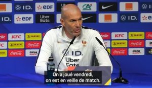 Bleus - Zidane : "Il y aura des changements, ça c'est sûr"