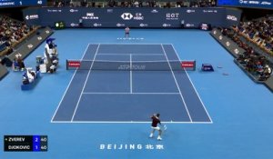 Les temps forts de la victoire de Novak Djokovic face à Alexander Zverev en quarts de finale à Tokyo - Tennis - ATP - Tokyo
