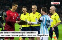 Cristiano Ronaldo rend hommage à Lionel Messi : « Tout mon respect pour ce que tu as réussi avec l'Argentine » - Foot