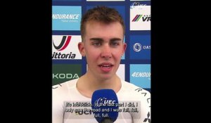 Championnats d'Europe UEC 2026 - Benjamin Noval après sa victoire sur le chrono Juniors Hommes