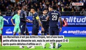 L'OM bat Troyes et sort de la zone de relégation - Foot - Ligue 1