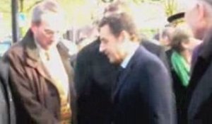 Le président de la République Nicolas Sarkozy à Valenciennes