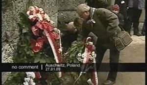 Cérémonie de commémoration à Auschwitz
