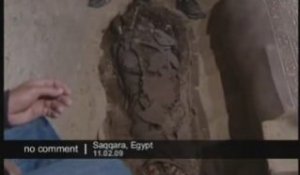 Découverte d'une momie en Egypte