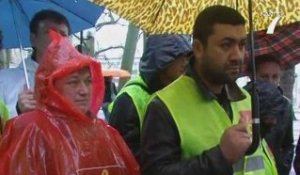 Nantes : Manifestation des salariés de Trelleborg