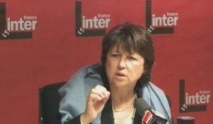 France Inter - Martine Aubry