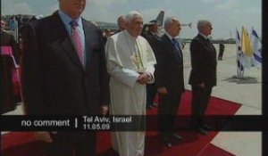 Arrivée du pape en Israël