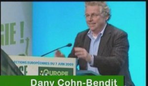 Dany Cohn-Bendit au meeting Europe Ecologie à Nice