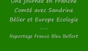 Journée de campagne de Sandrine Bélier en Franche Comté