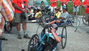 Handbike au Bioscope en présence de Gérard Holtz