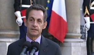 Sarkozy: "Je n'ai pas de temps à perdre"