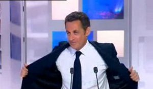 Sarkozy avant le direct de France 3, la vidéo off
