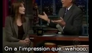 Carla Bruni invitée du Late Show (1)