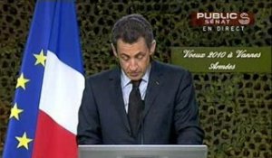 EVENEMENT,Voeux de Nicolas Sarkozy aux forces armées